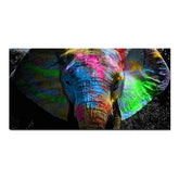 TPFLiving Poster Leinwand / Grafitti Art - Bunter Elefant / Verschiedene Größen - OHNE Rahmen - Modell FB022